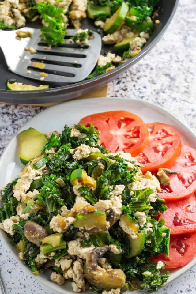 Best Tofu Scramble Recipe Gluten Free Vegan Dishing Delish