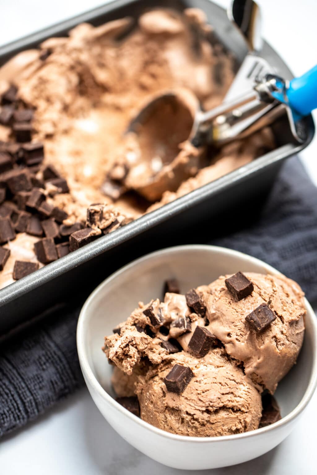 Homemade Chocolate Ice Cream No Churn Dishing Delish