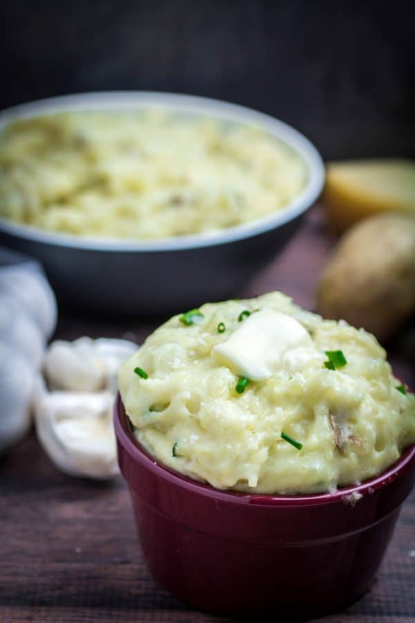 Creamy Garlic Parmesan Mashed Potatoes • Dishing Delish