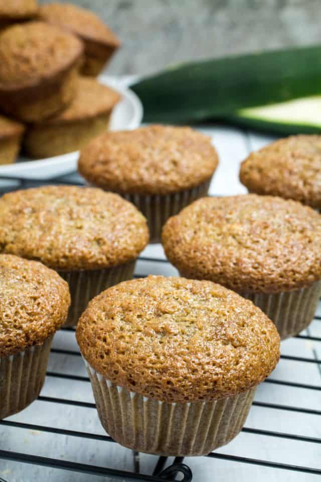 Gluten Free Zucchini Bread Muffins • Dishing Delish