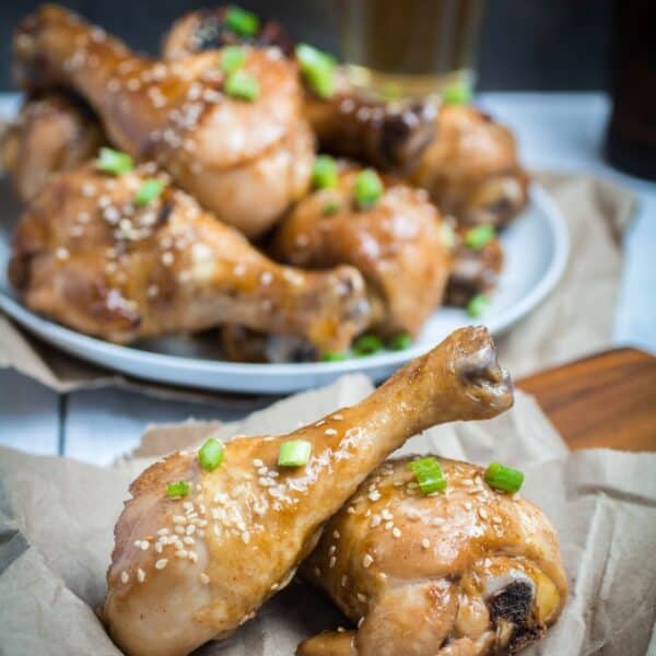 Sweet And Sticky Oven Baked Chicken Drumsticks • Dishing Delish 