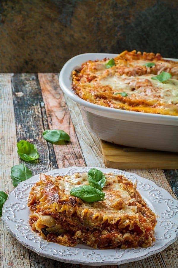 Gluten Free Vegetable Lasagna • Dishing Delish