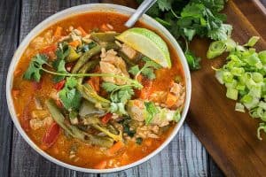 One Pot Coconut Chicken Curry with Vegetables • Dishing Delish