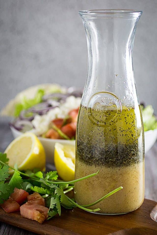 Greek Salad Dressing & Greek Salad • Dishing Delish