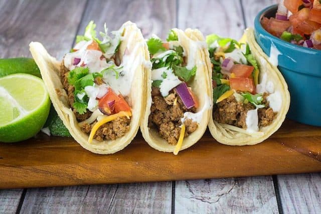 Slow Cooker Taco Meat With Turkey • Dishing Delish