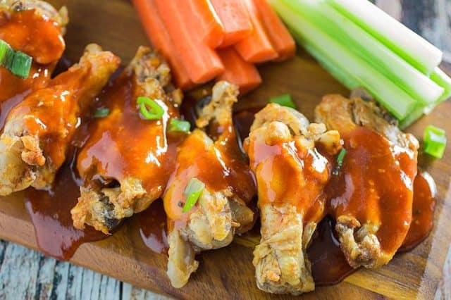 Easy Slow Cooker Buffalo Chicken Wings • Dishing Delish