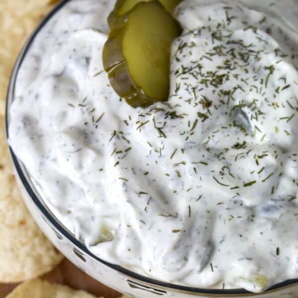 Homemade Dill Pickle Dip From Scratch • Dishing Delish