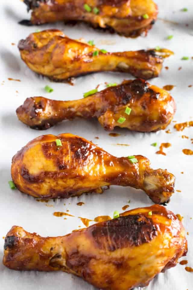 Baked BBQ Chicken Drumsticks Recipe • Dishing Delish