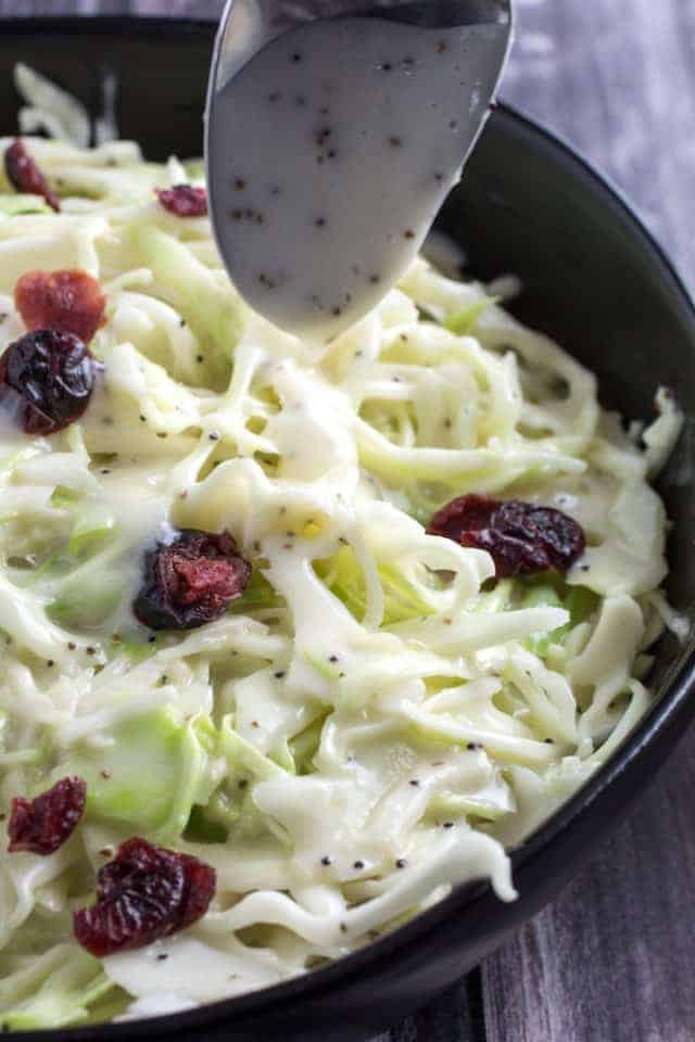 Creamy Coleslaw Dressing Recipe Southern Homemade Dishing Delish   Creamy Coleslaw Recipe 640x960 