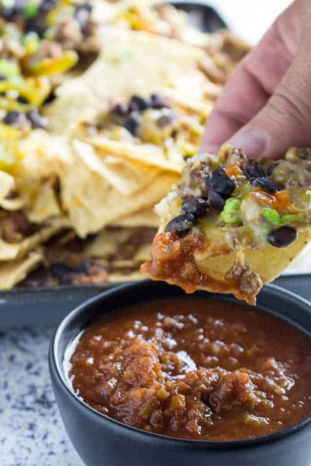 Ground Beef Nachos Cheesy Meaty Spicy • Dishing Delish 3826