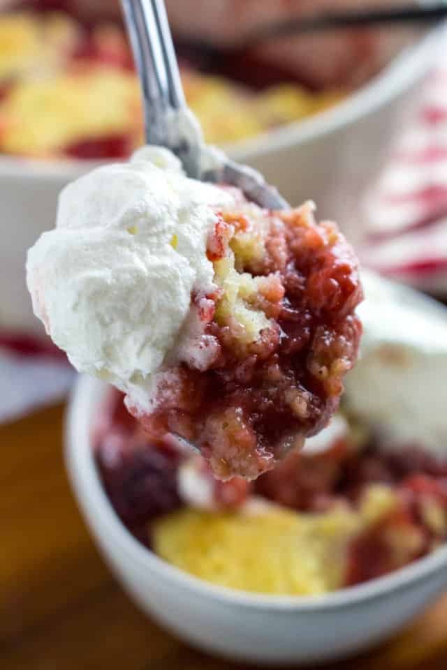 Easy Strawberry Cobbler Recipe (Gluten Free!) • Dishing Delish