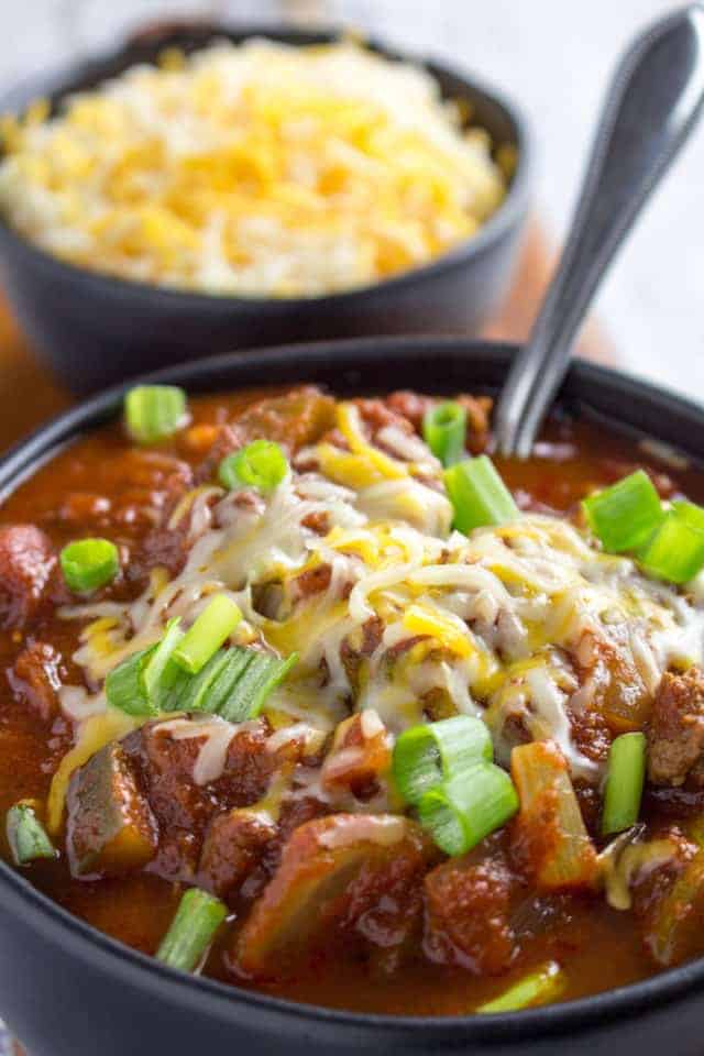 Low Carb Chili Recipe (No Bean Chili) • Dishing Delish