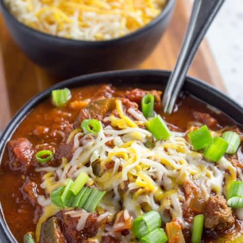 Low Carb Chili Recipe (No Bean Chili) • Dishing Delish