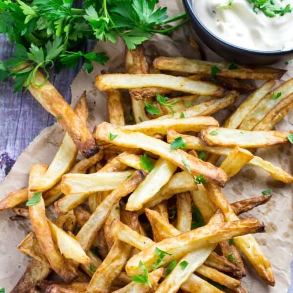 Crispy Air Fryer French Fries • Dishing Delish