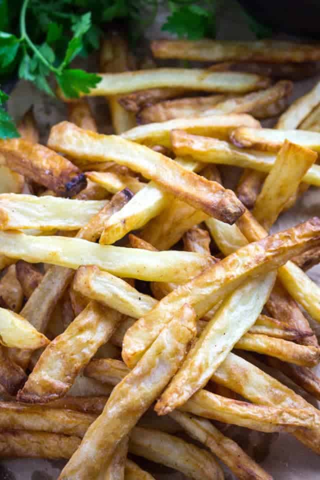 Crispy Air Fryer French Fries • Dishing Delish