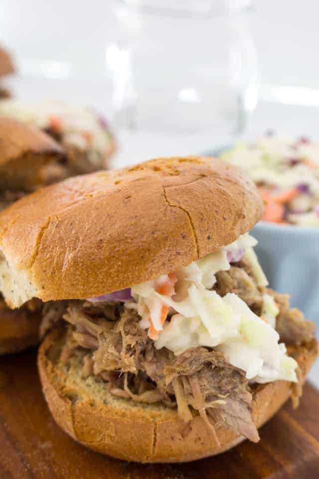 Moonshine Crock Pot Pulled Pork • Dishing Delish