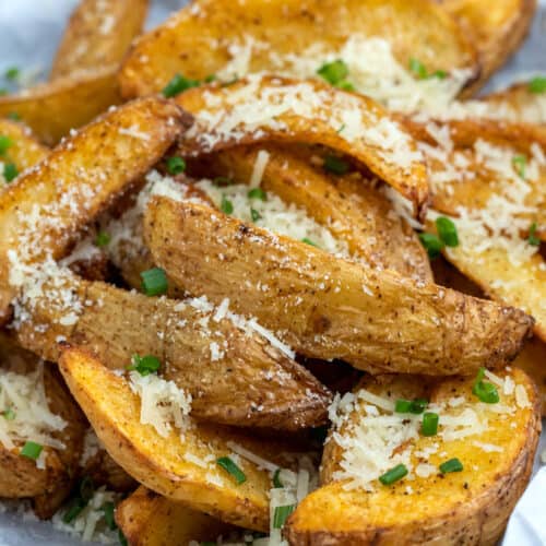 Baked Potato Slices • Dishing Delish