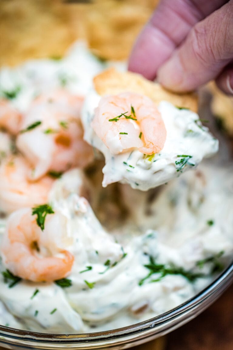 Cream Cheese Shrimp Dip • Dishing Delish 3754