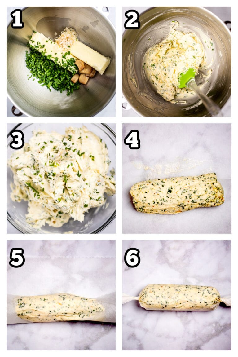 Roasted Garlic Herb Butter (Compound Butter) • Dishing Delish