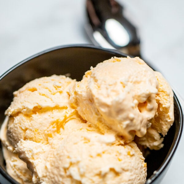 No Churn Orange Ice Cream Creamsicle Ice Cream • Dishing Delish 