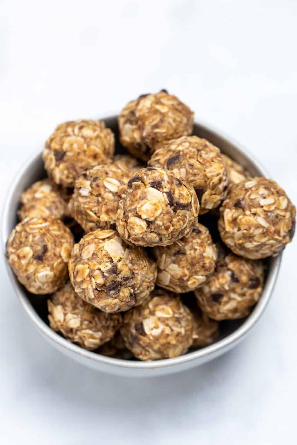 Peanut Butter Oat Balls • Dishing Delish