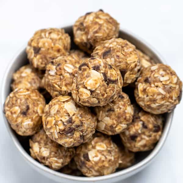 Peanut Butter Oat Balls • Dishing Delish