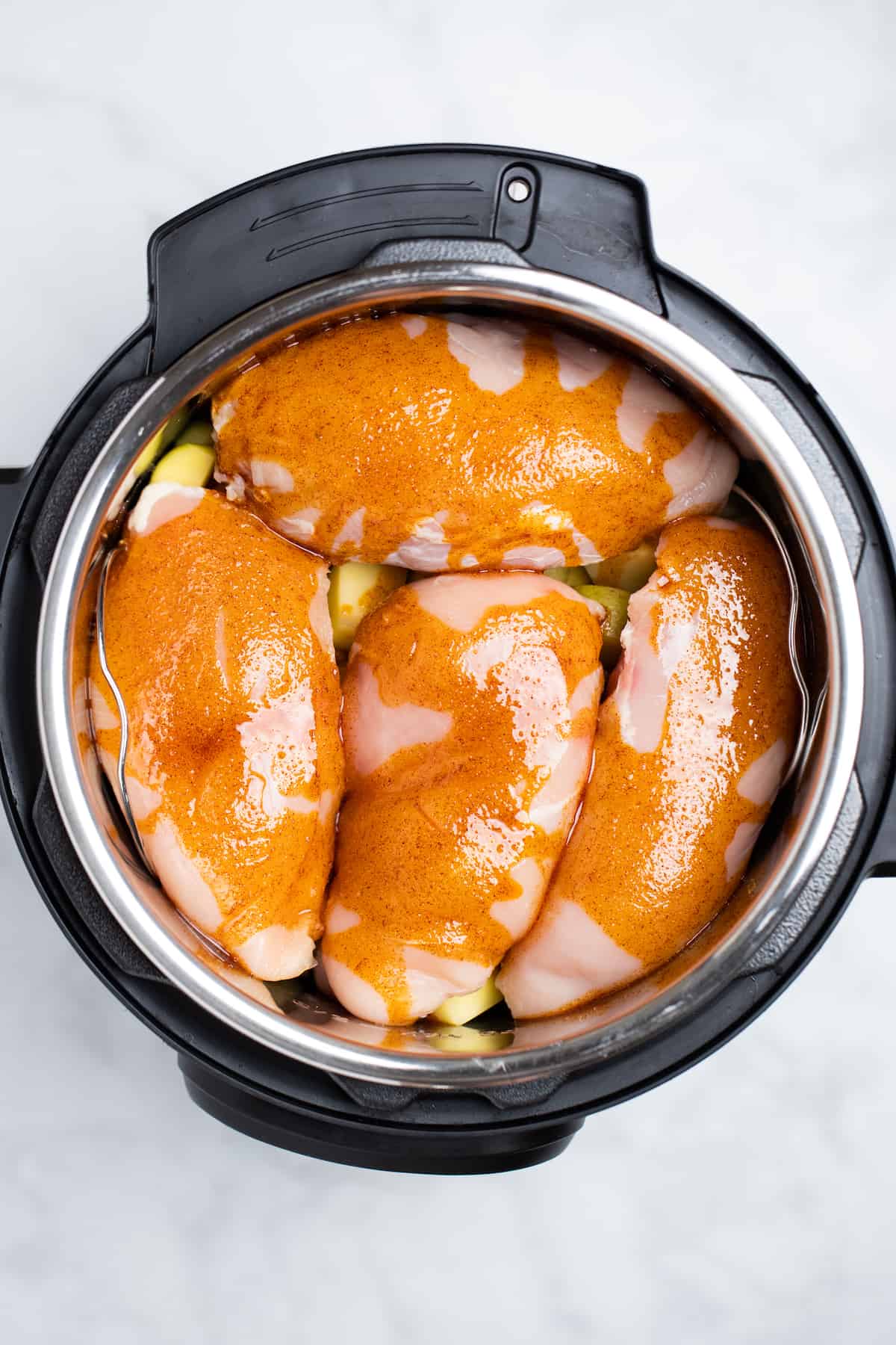 Instant Pot Chicken and Potatoes Dishing Delish