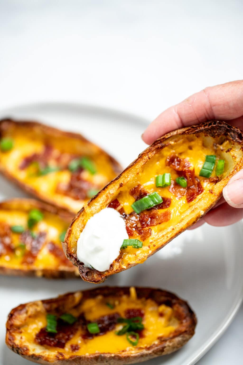 Air Fryer Potato Skins • Dishing Delish 4684