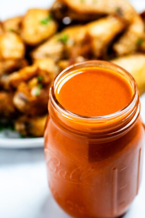 Homemade Buffalo Wing Sauce • Dishing Delish